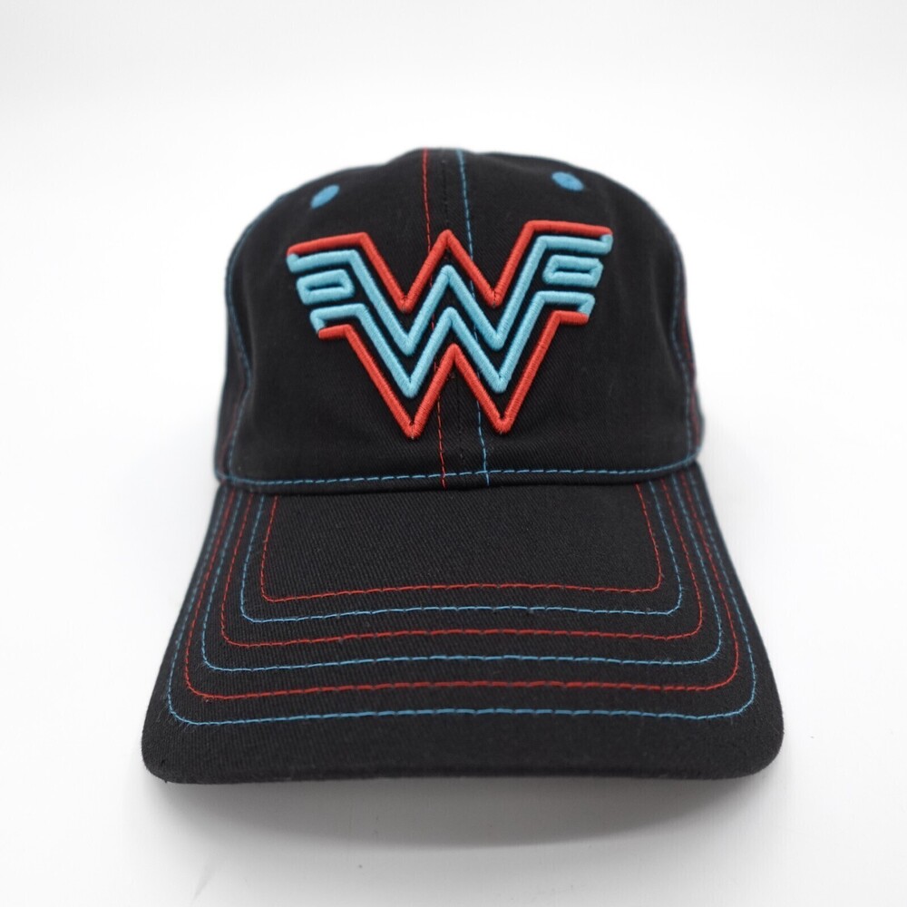 Wonder Woman Hat Cap Green Adult Strap Back Black Red Blue Embroidered Marvel